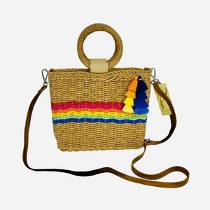 ✨ Just In ✨ Rainbow Mini Bag with Handles & Crossbody w/ Tassels Detail